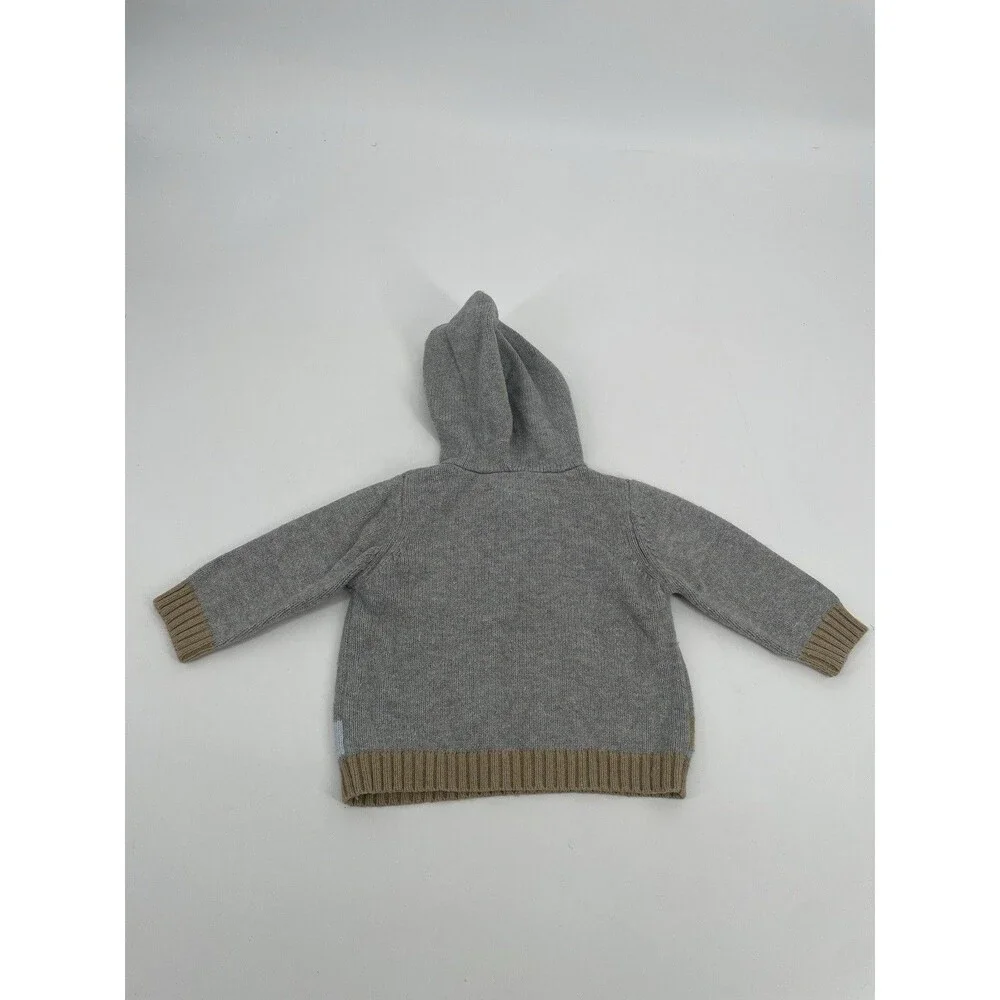 Gymboree Baby Outfit Set 6-12 Months Mountain Ram  Hoodie Sweater & Thermal Top